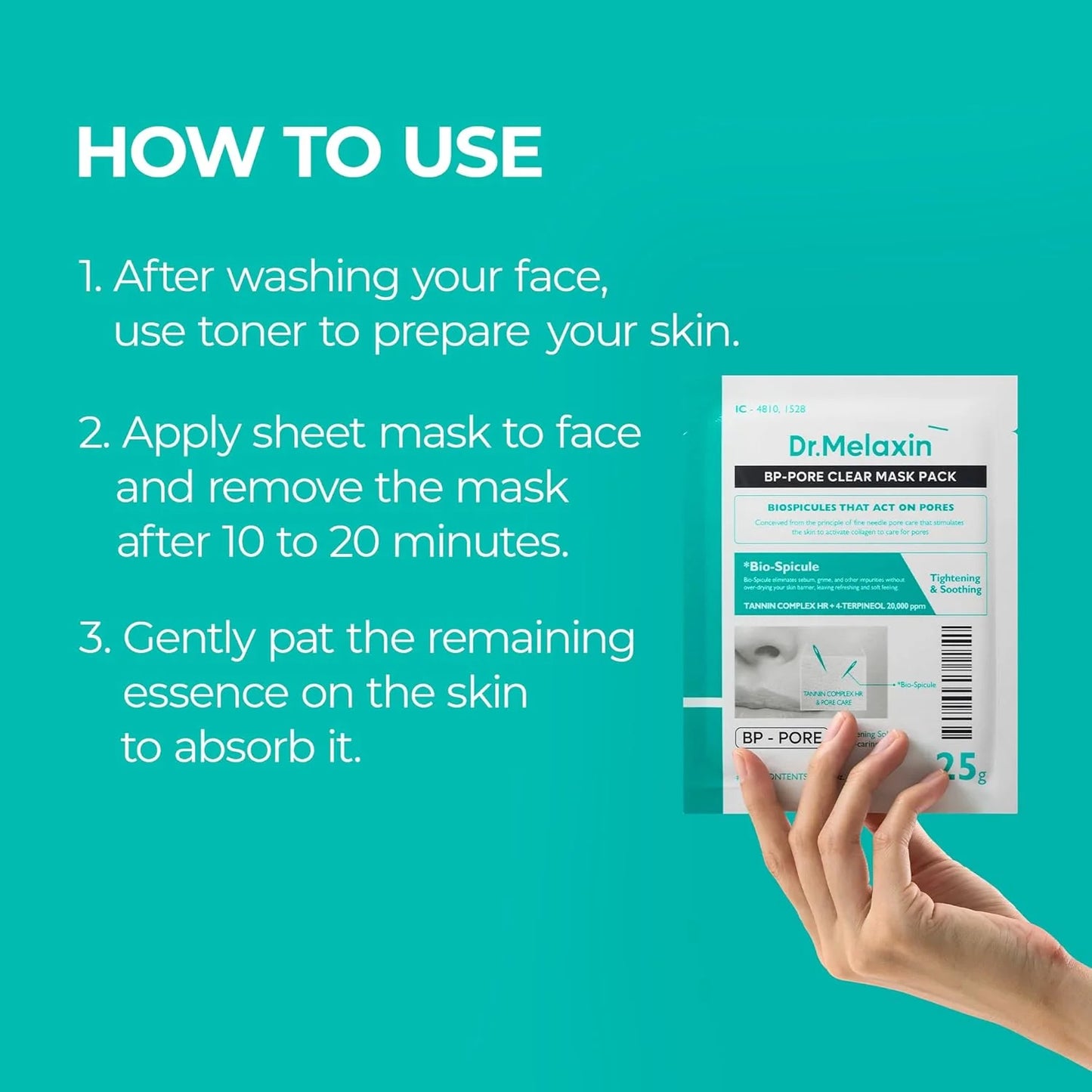 Dr.Melaxin - BP Pore Clear Facial Mask