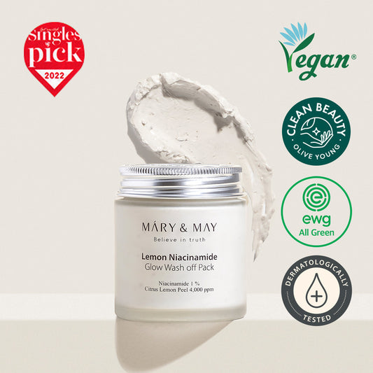 Mary & May - Lemon Niacinamide Glow Wash Off Pack (125g)