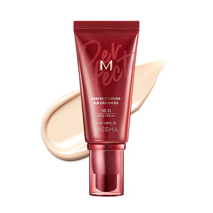 Missha - M Perfect Cover B.B Cream (21 Light Beige)
