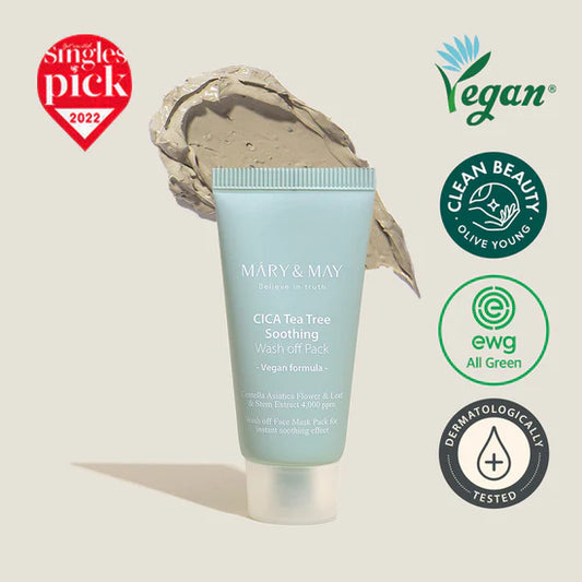 Mary & May - Cica Tea Tree Soothing Wash Off Pack (30g)