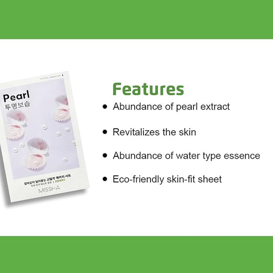 Missha - Airy Fit Sheet Mask (Pearl)