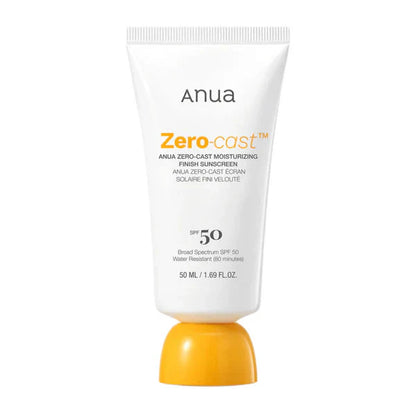 Anua Zero-Cast Moisturizing Finish Sunscreen SPF50+