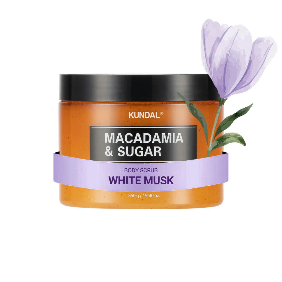 Kundal Macadamia & Sugar Body Scrub White Musk