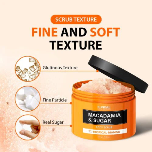 Kundal Macadamia & Sugar Body Scrub White Musk