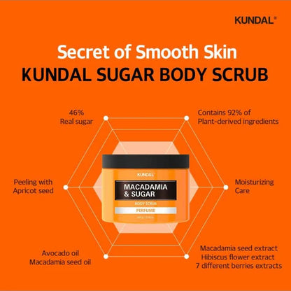 Kundal Macadamia & Sugar Body Scrub White Musk