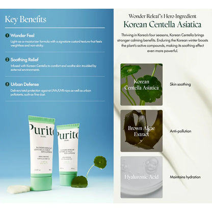 Purito Wonder Releaf Centella Daily Sun Lotion SPF50+/PA++++