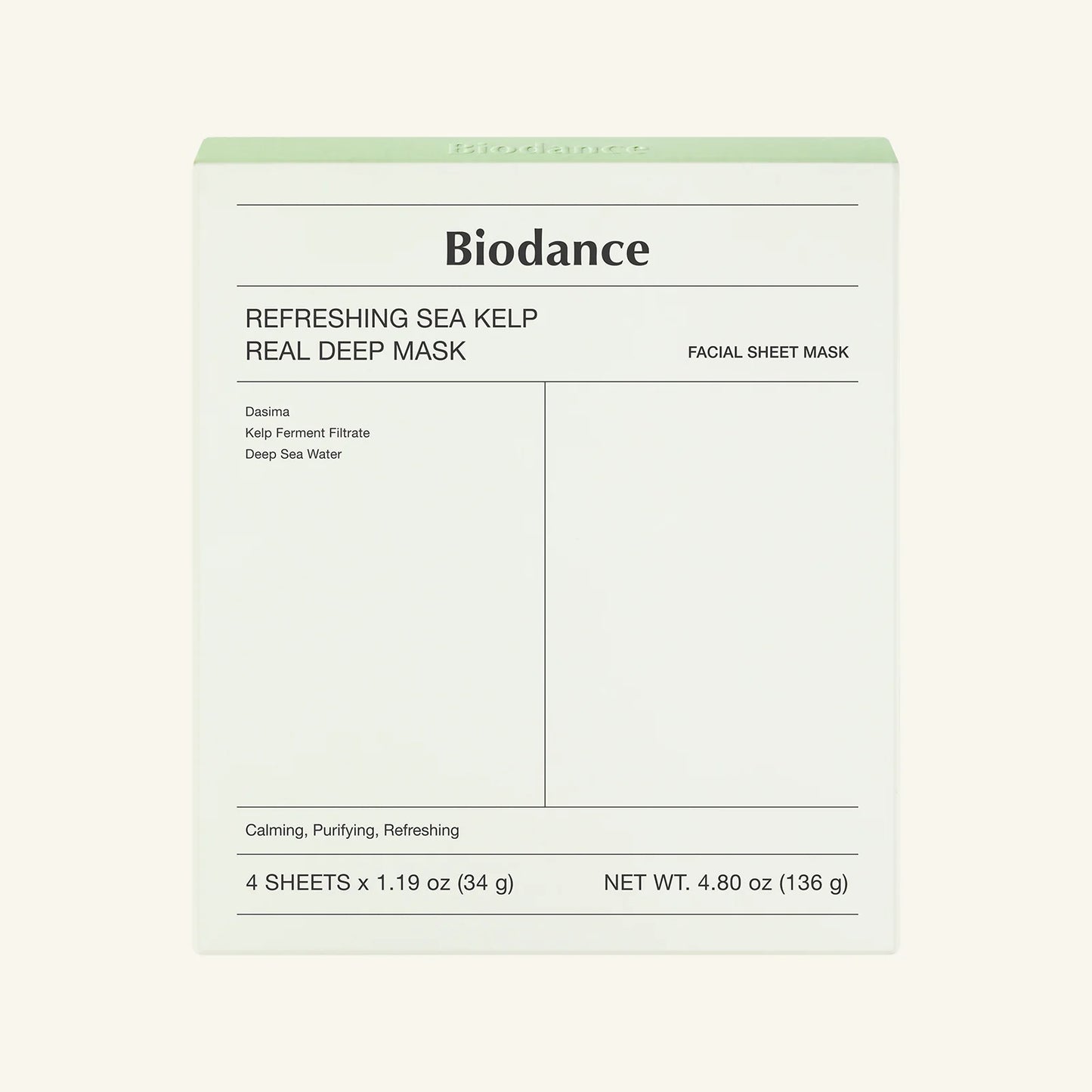 Biodance - Refreshing Sea Kelp Real Deep Mask
