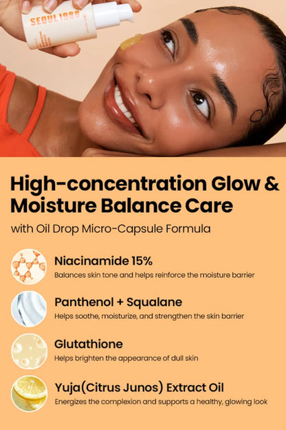 SEOUL 1988 Glow Serum: Niacinamide 15% + Yuja