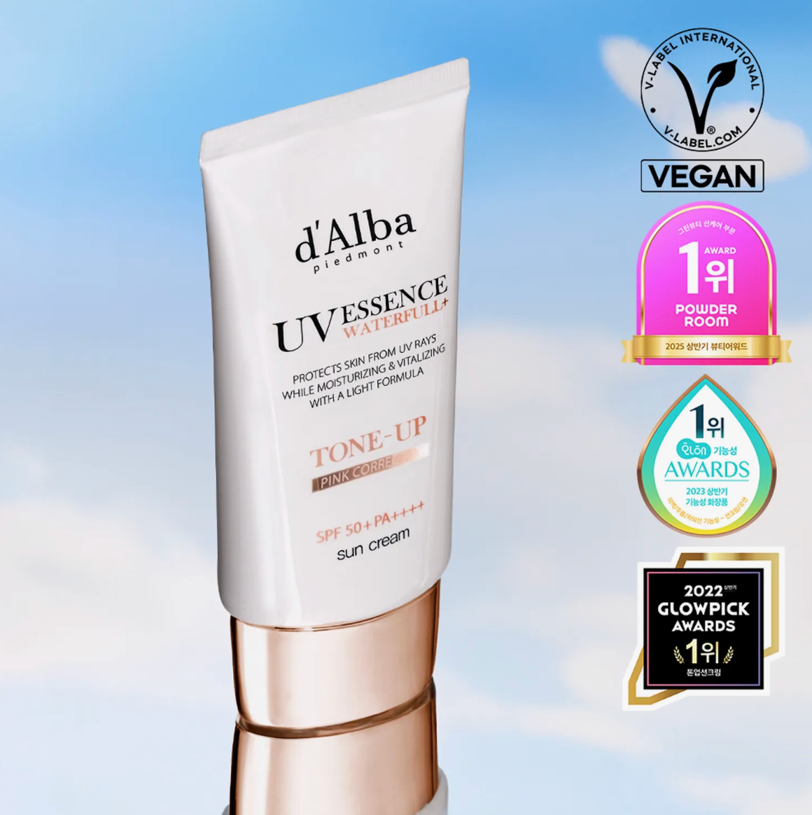 d’Alba Waterfull Essence Tone-Up Sun Cream